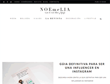 Tablet Screenshot of noemelia.com
